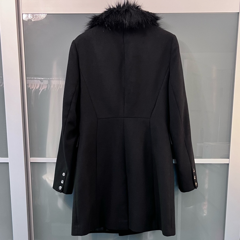 TOPSHOP Pea Coat with removable faux fur collar - Picture 2 of 6